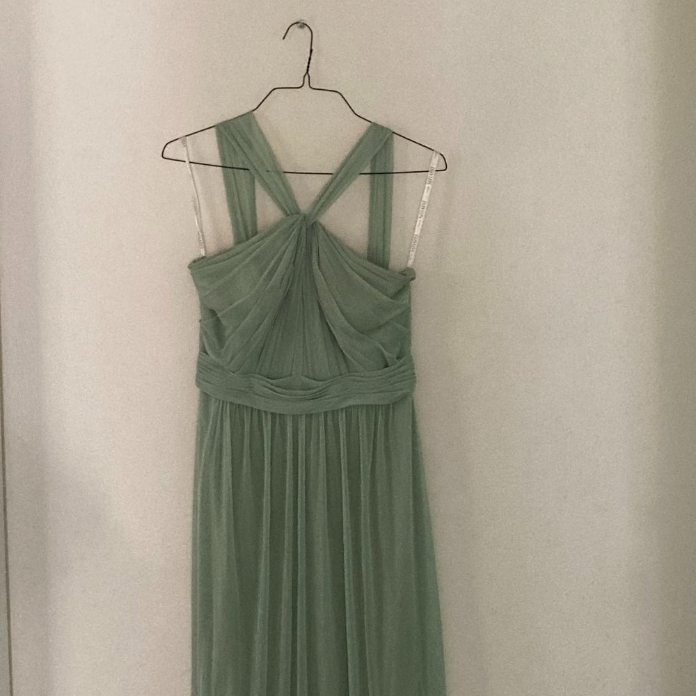 David's Bridal Mesh Bridesmaid Dress Size 10